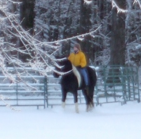 Riding Jewel in snow picture 17
