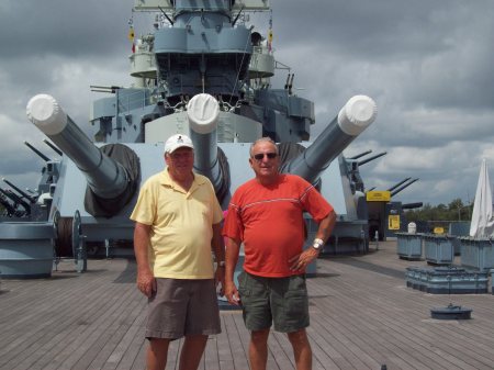 Al & Me aboard the USS North Carolina