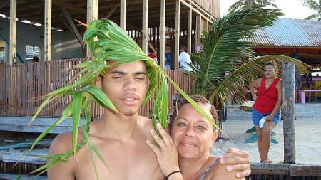 Me and my son in Belize 08'