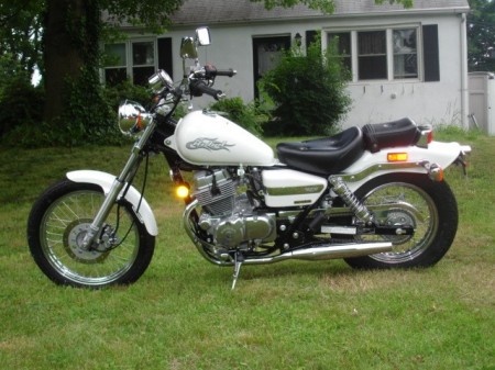 My white Honda Rebel