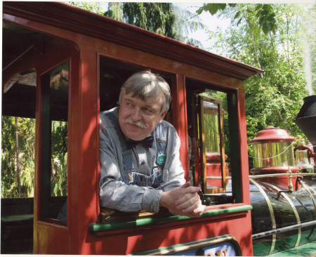 Me in the cab of my choo-choo!