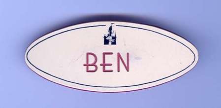 Disney 1974 nametag