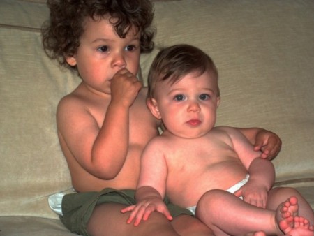 Our lil angel cherubs...Quintin and Jackson