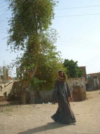 a man strolling