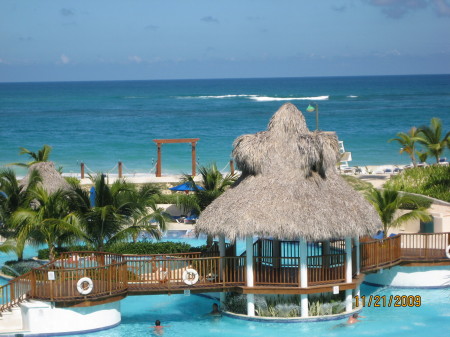 View from our room in Punta Cana.