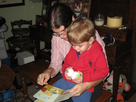 Mommy and Baby are reading