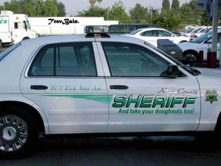 Sheriff's car - just for laughs