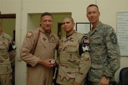 Son Aaron in Iraq