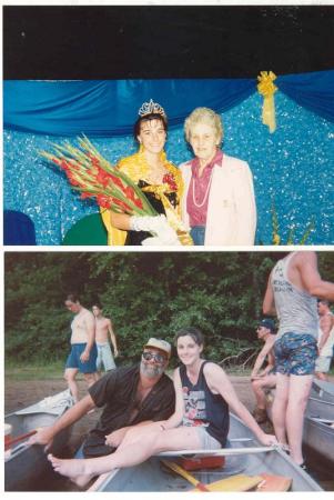 My daughter as glad queen & my late mother