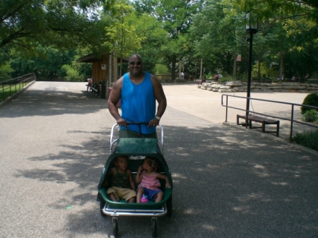 At Louisville, Kentucky Zoo with my twins