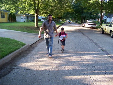 Heading to school!