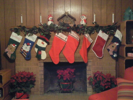 The Stockings Were hung by the chimney ...