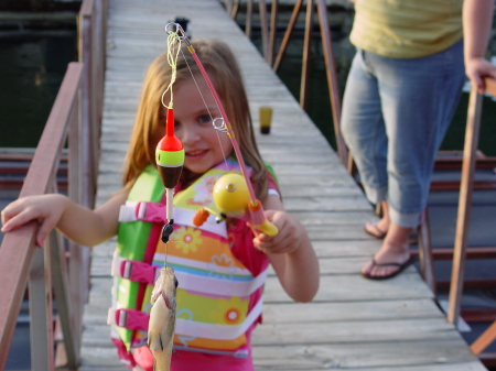 Her first of many fish