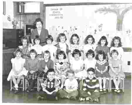 Cayuga Drive Elementary Kindergarten 1955-1956