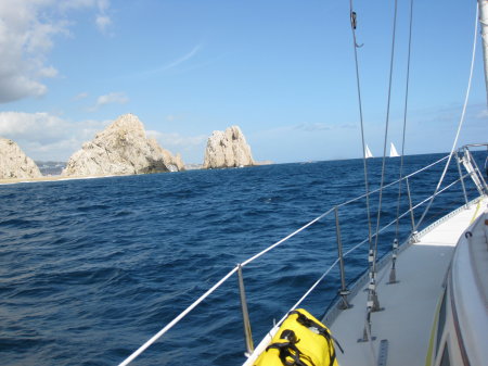 Approaching Cabo San Lucas