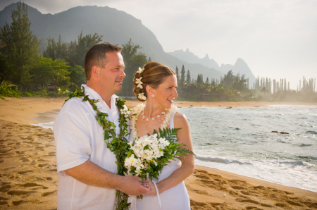 Wedding on Kauai - Tunnels Beach