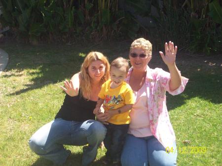 Me, our daughter, Angela and our grandson Fran