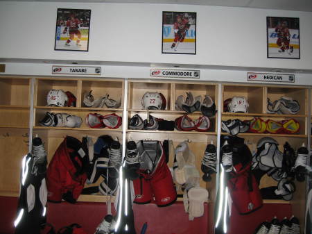 NHL, Carolina Hurricanes locker room