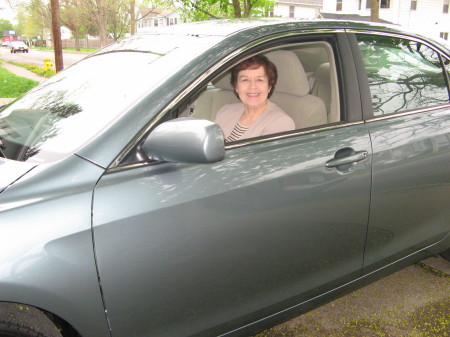 Lily Ramirez Theophanis in her new Camry, 2009