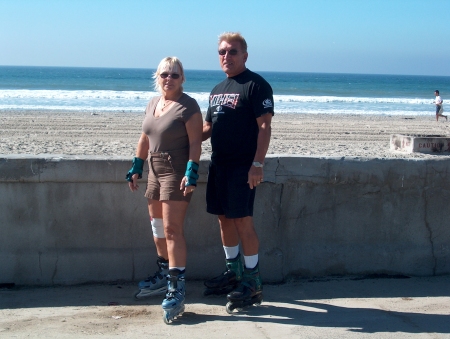Us at Mission Beach, San Diego