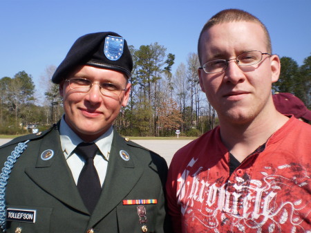 Jason and Eric on Sandy Hill, Camp Benning Ga.