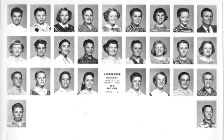 Longden school 6th grade 1959