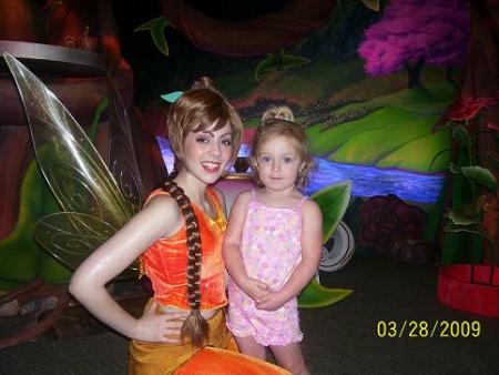 Deziree with Fauna from Pixie Hollow