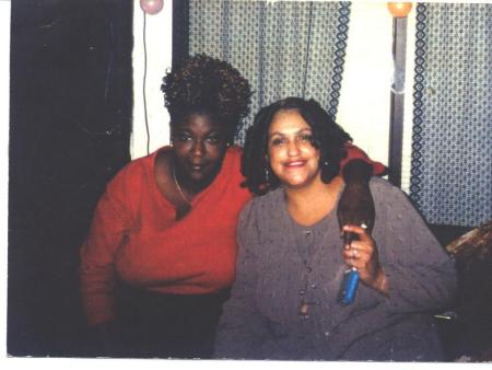 Me and sis Mona at party.