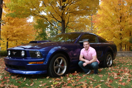 Ryan and his Mustang