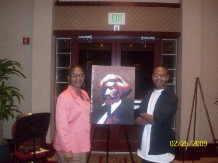 Son with representative portrait given to