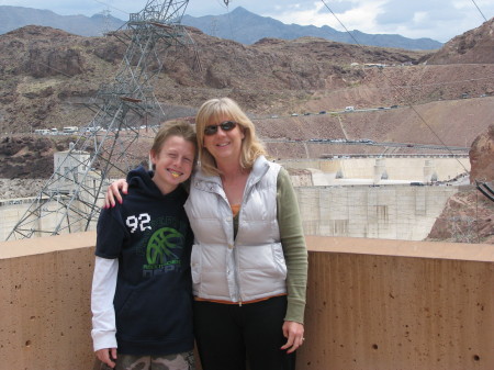 wife and son at Hoover Dam