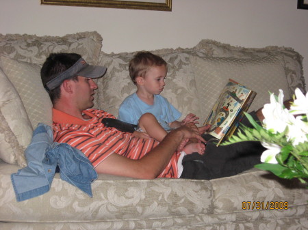 reading with dad