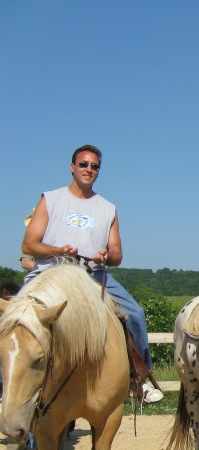A little horse back riding with the kids