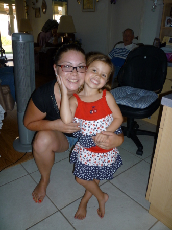 My Granddaughter TiffanyW/ her Daughter Carlie