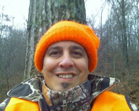 this is me sitting in my tree stand, Nov. 2008