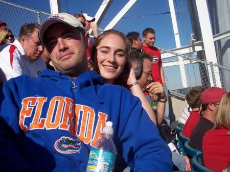 My brother David and me in 2007 at FL/GA Game