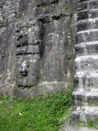 Figures on the Mayan Temple
