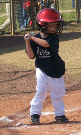 Our little baseball star!