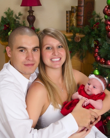 My youngest daughter, husband & baby !
