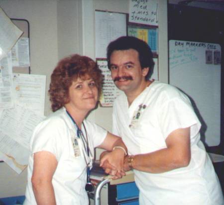 mike and sandy at hosp