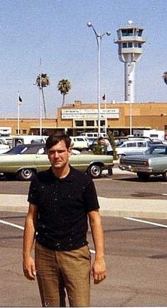 Ed at the Phoenix AZ airport 1969