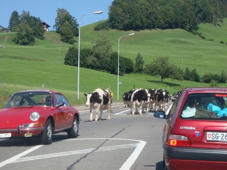 Rush hour in Switzerland