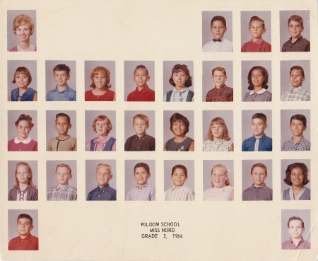 Miss Nord class grade 5,1964