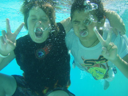 under the sea (pool), just u and me