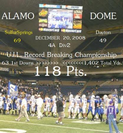 118 Pts - Texas H.S. UIL Record Game