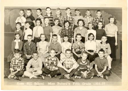 Rose Hill Ms. Bufords 5th Grade '56-'57