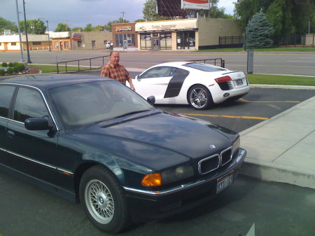 1995 BMW 740 i, 50 year old man and 2009 Audi