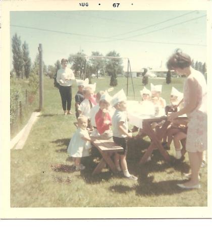1967 birthday party for Rudy and I