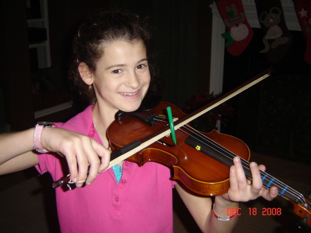 Brittany Jean with her violin