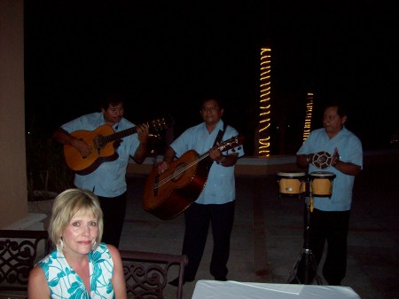 Being serenaded in Mexico.